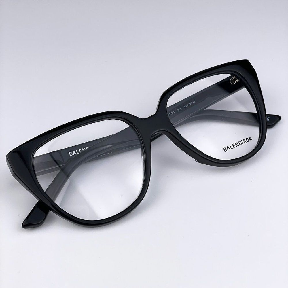 SALE! NEW Balenciaga Everyday BB0129O 001  Black Butterfly Women Eyeglasses